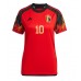 Belgien Eden Hazard #10 Hemmatröja Dam VM 2022 Korta ärmar